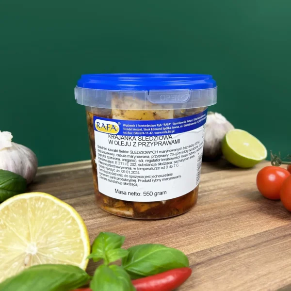 Krajanka śledziowa z przyprawami Rafa 550 g